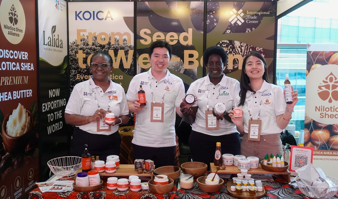 Parallel37 team at an international trade exhibition